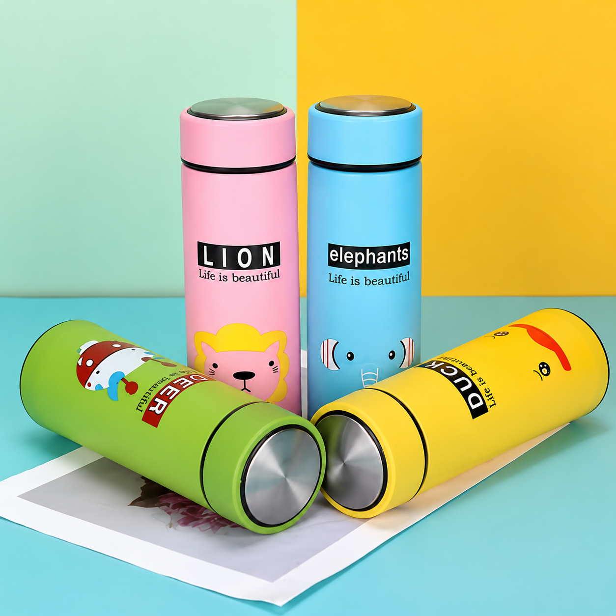 Cartoon Glass Bottle