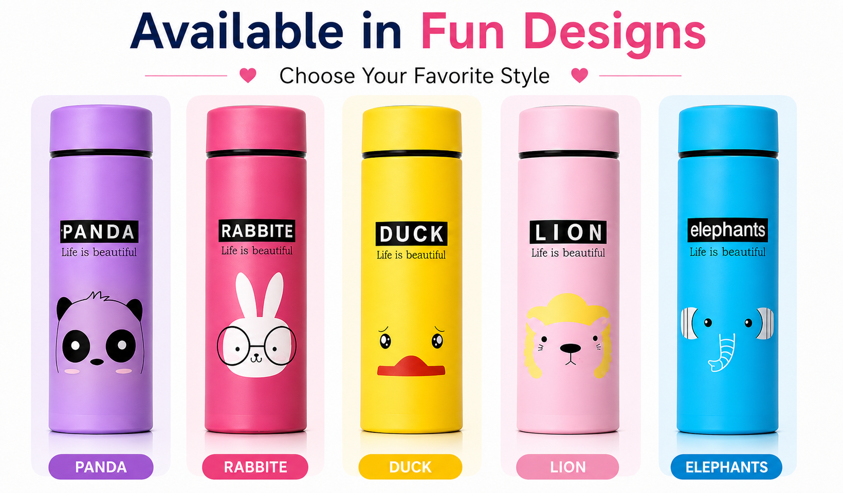Cartoon Glass Bottle