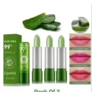 Aloe Vera Moisturizing Lip Balm – Gloss Finish (Pack of 3) ( default, Standard )