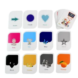 KidKraft Early Learner 32-Piece Color & Shape Flashcard Set – Educational Visual Learning Cards for Toddlers & Preschoolers ( default, OS )