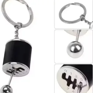 Car Gear Shifter Keychain Metal Alloy Creative 6-Speed Moving Gear Stick Keyring Multicolor ( default, 1 )