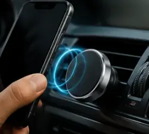 MagHold 360° Magnetic Car Mobile Holder for AC Vent | Strong Magnet Zinc Alloy Phone Mount | Universal Rotatable Car Phone Holder for All Smartphones ( default, OS )