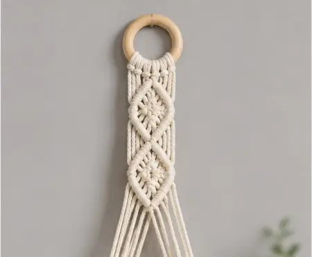 FFM0LeLEGjjo6yXbLzLbyaiWnwcCW45wQwEvERcU.webp Macrame Wall Hanging Shelf (Pack of 2) | Handmade Cotton Rope Floating Wooden Shelves for Home Décor & Plants ( default, OS )