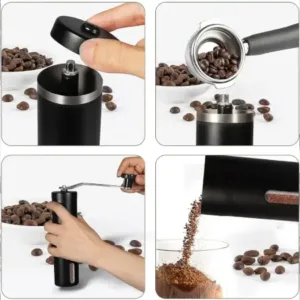 Manual Coffee Grinder – Portable Stainless Steel Coffee Bean Grinder with Adjustable Coarseness for Espresso, French Press & Pour Over ( default, OS )