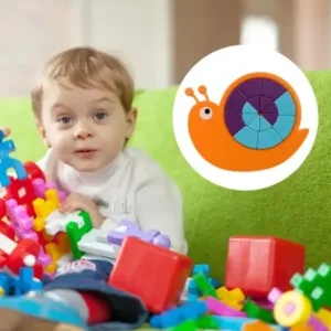 Toys Snail Puzzle Kids, Mini Travel Puzzle Games & Pre School Toys Develops Motor & Reasoning Skills STEM Educational Toy, Birthday Gifts 3 - 6 Year kids, Brain Games for Kids, Building Block
