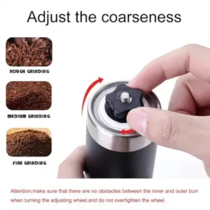 Manual Coffee Grinder – Portable Stainless Steel Coffee Bean Grinder with Adjustable Coarseness for Espresso, French Press & Pour Over ( default, OS )