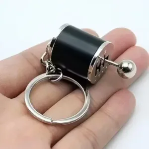 Car Gear Shifter Keychain Metal Alloy Creative 6-Speed Moving Gear Stick Keyring Multicolor ( default, 1 )