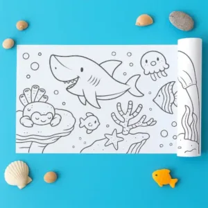 Creative Ocean Theme Giant Coloring Roll for Kids ( default, OS )