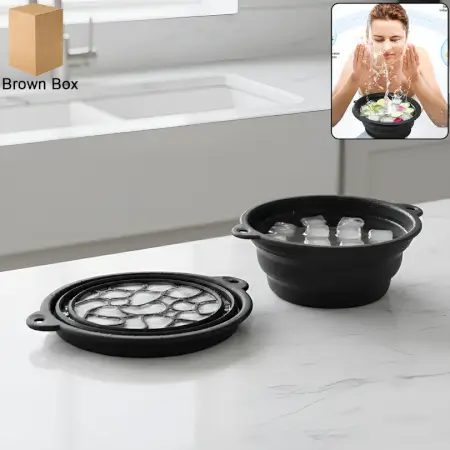 ZEKVMmkpWM1CD9JPmJsKdHrhtzRJfKcaC5HNsdKZ.webp Silicone Ice Facial Bowl with Built-In Ice Tray Foldable Skin Care Bowl (1 Pc) ( default, Standard )
