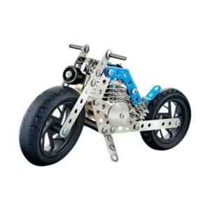 STEM Metal Motorcycle Building Kit – DIY 3D Metal Construction Toy with Tools for Kids & Teens (140+ Pieces) ( default, OS )