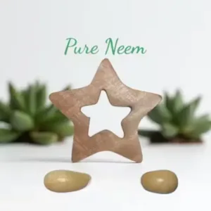 Neem Wood Baby Teether Combo Set of 5 | Natural Wooden Teething Toys | Safe BPA-Free Wooden Teethers for Newborns & Infants ( default, OS )
