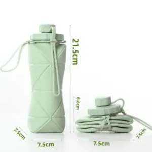Silicone Folding Water Bottle ₹ 105/Piece ( beige, Free Size )