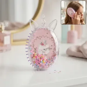 Cute Unicorn Hair Comb | Glitter Detangling Hair Brush for Kids, Girls & Women ( default, OS )