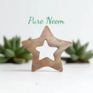 Neem Wood Baby Teether Combo Set of 5 | Natural Wooden Teething Toys | Safe BPA-Free Wooden Teethers for Newborns & Infants ( default, OS )