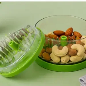 Multi Crusher Garlic, Chilli & Ginger Chopper – Manual Kitchen Crusher with Stainless Steel Blades ( green, OS )