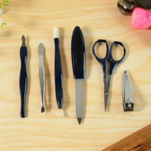 Manicure & Pedicure Grooming Kit – 6-Piece Nail Care Set with Nail Cutter, Nail File, Cuticle Tools & Scissors ( default, OS )