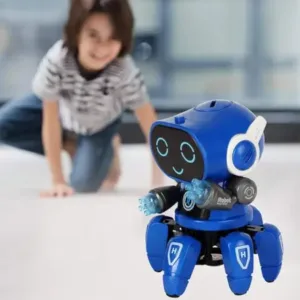 Dancing Robot Toy with Colorful Lights & Music – Multi-Direction Moving Battery Operated Robot for Kids ( multicolor, OS )