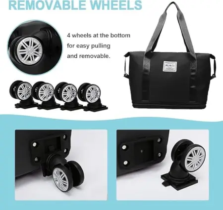 AI9jPRu1IH6rBzADBVuaVHusU5wZOiZMLs8yGo49.webp Duffle Trolley Bag – Large Foldable Travel Bag with Wheels & Adjustable Handles ( pink, OS )
