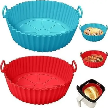 AvnApcXM0A1PHCA2z9NXGhxZWRmxYVCblcIllxnF.webp 6 Pcs Silicone Air Fryer Pot Liners – Reusable Heat-Resistant Baking & Cooking Cups for Air Fryer ( multicolor, OS )