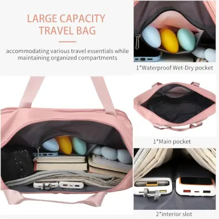 CUWLB3SiI52zu3Fk1j0QBjo9eBH0J2S3w3IBqbhb.webp Duffle Trolley Bag – Large Foldable Travel Bag with Wheels & Adjustable Handles ( pink, OS )