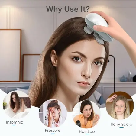 DNhnZb28NI7wGGNdQj9RhcEHekJVO7ioZjWImkbc.webp Smart Scalp Massager – Electric Head Massage Brush with Multiple Massage Heads for Relaxation & Hair Care ( white, OS )