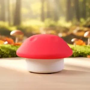 Mushroom Shaped LED Night Light – Soft Glow Decorative Lamp for Bedroom, Kids Room & Bedside ( red, OS )