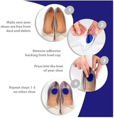 JNeMIYJifAmNGzMd6BrJmK7t8wz5l7CNTowYwySc.webp Silicone Heel Protector Cups for Cracked Heels | Soft Gel Heel Support Pads for Heel Pain Relief & Foot Care ( default, Standard )
