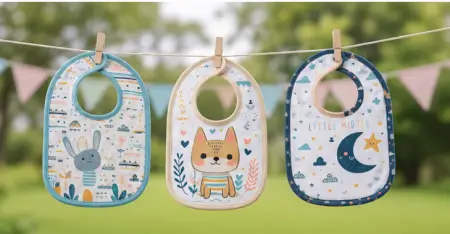 KhFH2QzQW55L8kvwgTltGRn9zFlfFLoUHiIIjGol.webp Baby Bibs Pack of 3 – Waterproof Silicone & Soft Cotton Feeding Bib Set for Babies & Toddlers ( multicolor, OS )