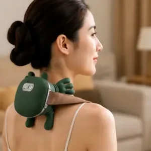 Heated Neck & Back Massager – Wireless Portable Shiatsu 4D Kneading Electric Massager for Relaxation ( green, OS )