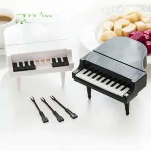 10 Pc Piano Fruit Forks: Fun & Functional for Snacks (Set) ( default, Standard ).
