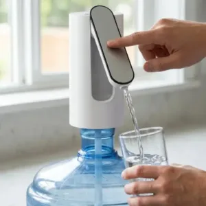 Foldable Electric Water Dispenser Pump – USB Rechargeable Automatic Bottle Water Pump ( white, OS )