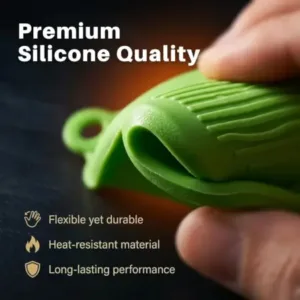 Silicone Pot Holder Oven Gloves – Heat Resistant Kitchen Mitts for Cooking & Baking ( multicolor, OS )
