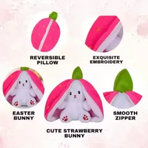 Strawberry Rabbit Plush Soft Toy – 35 cm ( default, Standard )