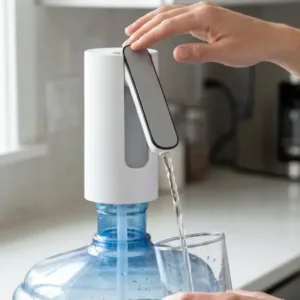 Foldable Electric Water Dispenser Pump – USB Rechargeable Automatic Bottle Water Pump ( white, OS )