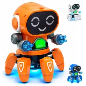 Dancing Robot Toy with Colorful Lights & Music – Multi-Direction Moving Battery Operated Robot for Kids ( multicolor, OS )