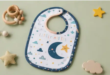 bzhA7cpEfUPyfNAX7PNxvP5aIEUanxuGfrLmdzLx.webp Baby Bibs Pack of 3 – Waterproof Silicone & Soft Cotton Feeding Bib Set for Babies & Toddlers ( multicolor, OS )