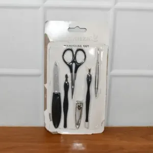Manicure & Pedicure Grooming Kit – 6-Piece Nail Care Set with Nail Cutter, Nail File, Cuticle Tools & Scissors ( default, OS )