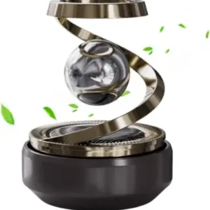 Solar Car Air Freshener – Rotating Aromatherapy Diffuser with Stylish Magnetic Design for Dashboard ( default, OS )