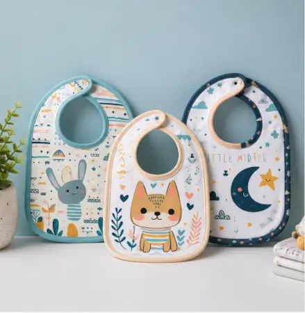 pbqOSakrTyB7aqnFWSdCu02oIhnLFetSLIjxhenL.webp Baby Bibs Pack of 3 – Waterproof Silicone & Soft Cotton Feeding Bib Set for Babies & Toddlers ( multicolor, OS )
