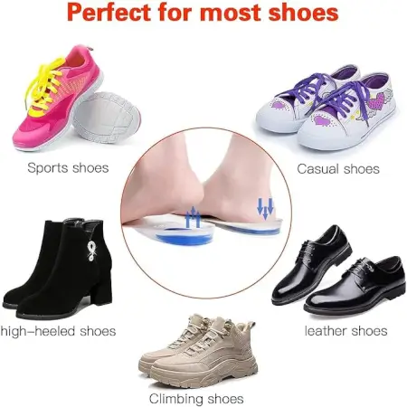 se04xZ7INhR96uG4OdlUhGYNnmvwsdLaUhgP9MjQ.webp Silicone Heel Protector Cups for Cracked Heels | Soft Gel Heel Support Pads for Heel Pain Relief & Foot Care ( default, Standard )