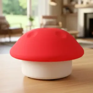 Mushroom Shaped LED Night Light – Soft Glow Decorative Lamp for Bedroom, Kids Room & Bedside ( red, OS )