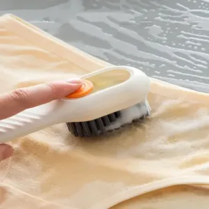 Multifunctional Scrubbing Brush with Liquid Soap Dispenser – Shoe & Clothes Cleaning ( default, Standard )
