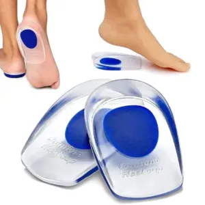 Silicone Heel Protector Cups for Cracked Heels | Soft Gel Heel Support Pads for Heel Pain Relief & Foot Care ( default, Standard )